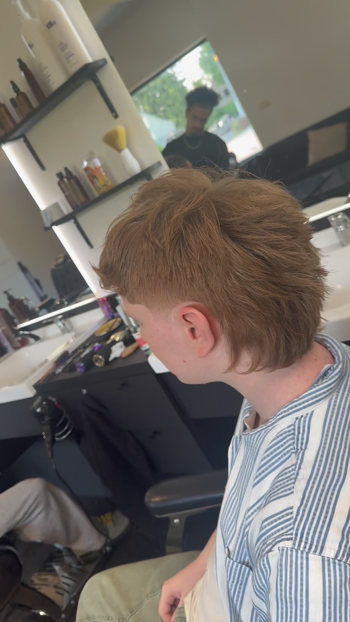 Modern layered mullet haircut