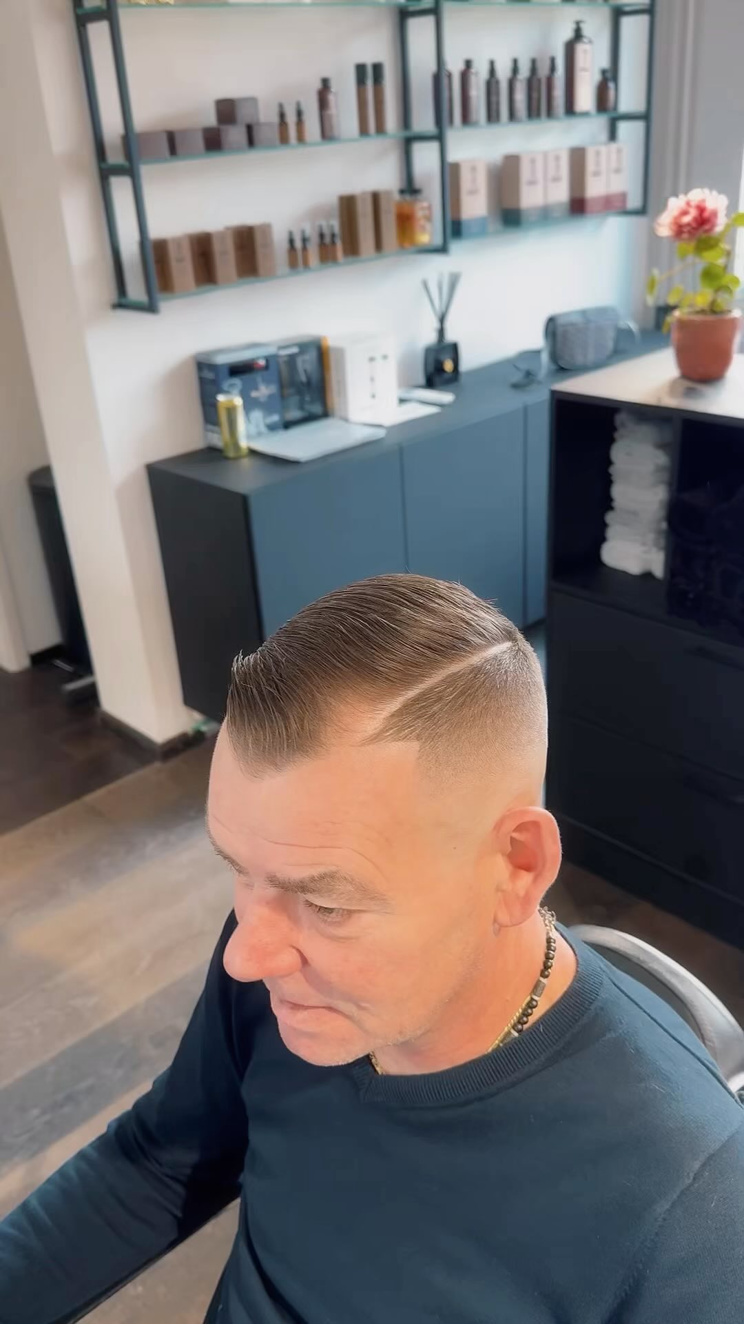 Classic gentleman's side part