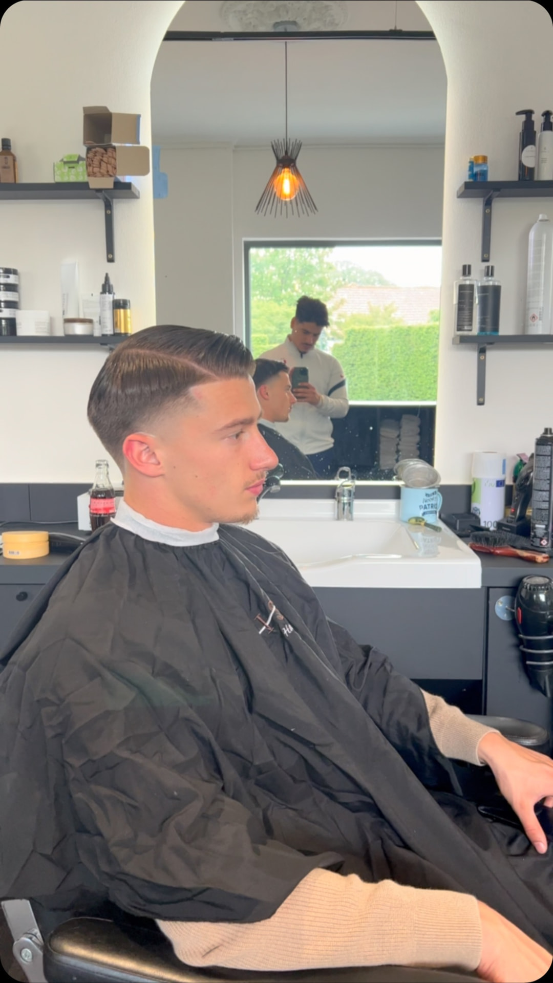 A finished classic haircut in the Rish salon